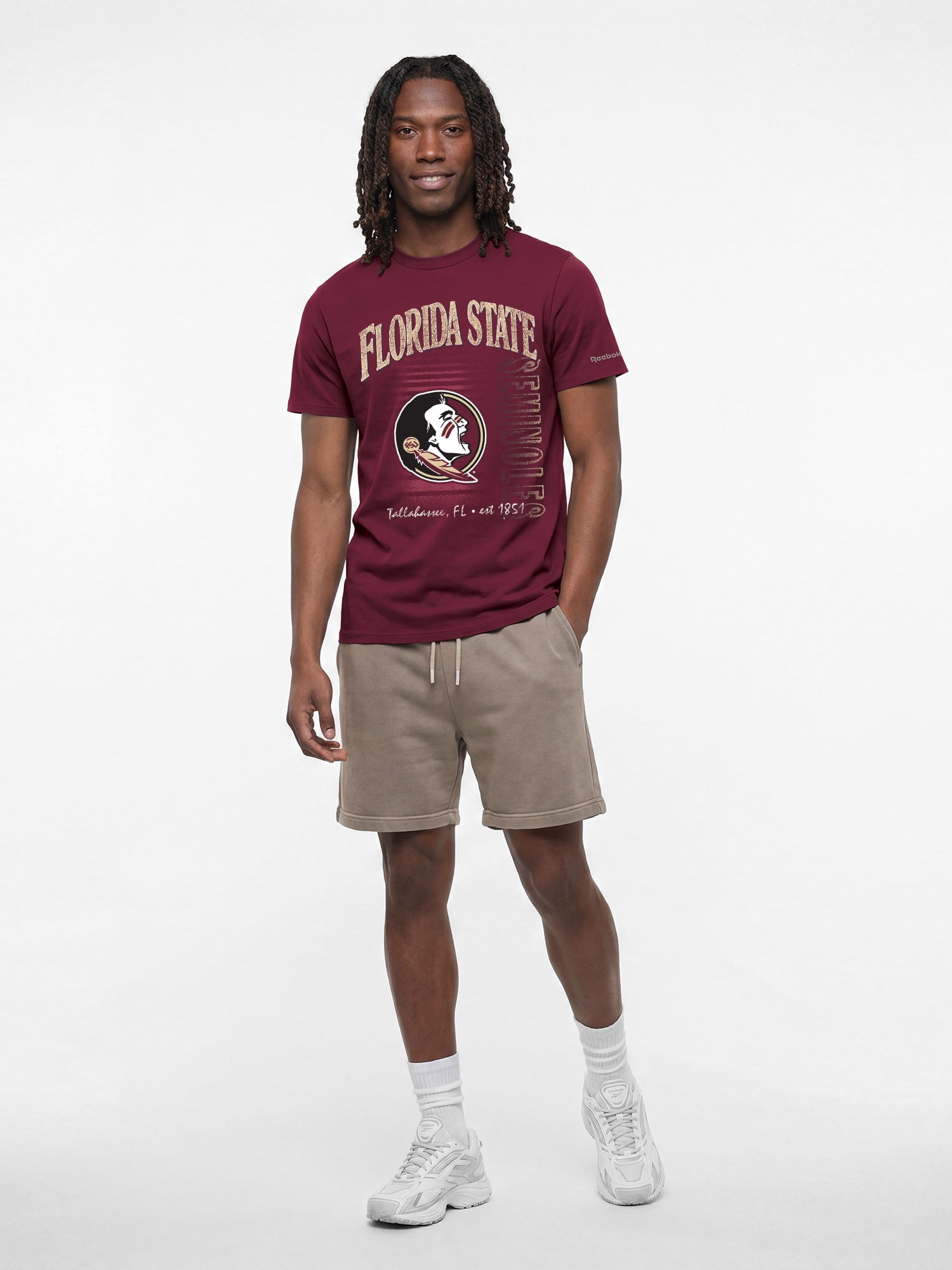 Florida State Seminoles Reebok Mens Crew Neck Short Sleeve T-Shirt
