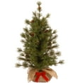 thumbnail image 3 of National Tree Company 3 ft. Artificial Christmas Tabletop Tree, Green, Pine Cones, Red Bow, Burlap Base, 3 of 4