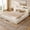 Beige, variant on Toogaho Queen Upholstered Bed with 12.6" Thick Terry Headboard and All Sponge Bed Base,Metal Platform Bed Frame,Easy to Assemble,Beige