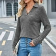 thumbnail image 6 of Clearance Womens Clothing Under 10 Women's Long Sleeve V Neck Sweaters Pullover 2024 Casaul Lightweight Fall Loose Fitting Tunic Tops Shirts, 6 of 8