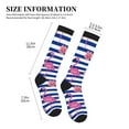 thumbnail image 4 of Pofeuu Flamingo Print Compression Socks for Women & Men Circulation - Best Support for Nurses,Running,Athletic,Sports, 4 of 7