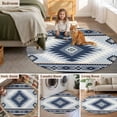 thumbnail image 6 of Round Area Rug 5ft,Retro Bohemian Geometric Pattern Washable Carpet Non-Slip Runner Accent Rugs Indoor Floor Mat for Bedroom Living Room Decor,Southwest Ethnic Wind, 6 of 9