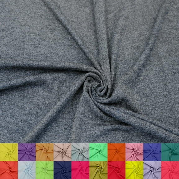 60" Wide Rayon Spandex Jersey Knit Fabric by the Yard - 4-Way Stretch, 200GSM, Medium Weight -Soft & Breathable - Apparel, Accessories, Maternity & Decorations