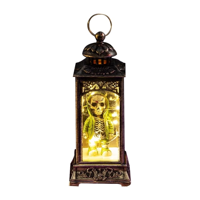 Huanglei Halloween LED Skeleton Battery Operated Flameless Candle Light For Party Bar & Room Decorations