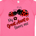 thumbnail image 4 of Inktastic My Great Aunt Loves Me with Cute Ladybugs Boys or Girls Toddler T-Shirt, 4 of 5