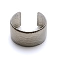thumbnail image 2 of Wide Hammered Silver Tone Cuff Bracelet - Statement Modern Fashion Jewelry Bracelet Silver, 2 of 7