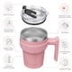 thumbnail image 2 of BJPKPK Vaso con asa de 10 oz, Vasos aislados con Tapa y Pajita, Tazas de Viaje Reutilizables de Doble Pared de Acero Inoxidable, Rosa Claro, 2 of 5