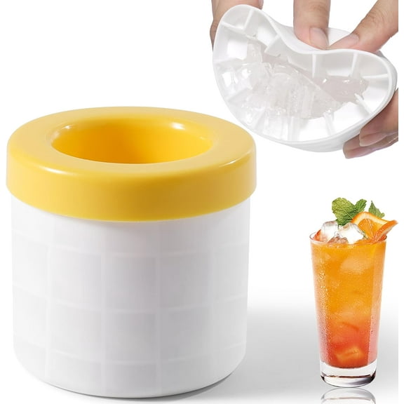 Quick Freezer Silicone Ice Cube Mold, Cylinder Silicone Ice Cube Molds,Small Ice Maker Cup,Easy To Use And Durable,Up to 60 Easy-Release Cube