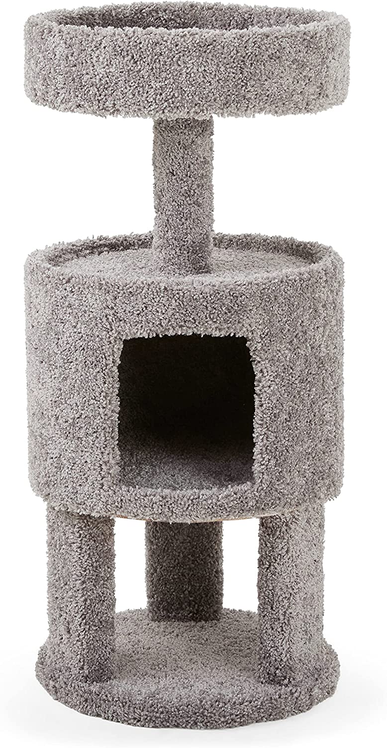 EveryYay Lookout Loft 3Level Cat Tree with Condo for Large Cats, 17" L