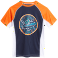 thumbnail image 6 of Boys' Rash Guard Set - 3 Piece UPF 50+ Rash Guard Swim Shirt, Bathing Suit, Goggles (5-14), 6 of 7