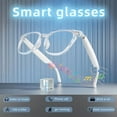 thumbnail image 2 of Smart Glasses with Photochromic & Blue Light Lenses - Wireless Calls & Music, Touch Controls, Rechargeable, Ideal for Office/Outdoor, Halloween Gift, 2 of 12