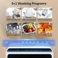 thumbnail image 2 of Countertop Dishwasher with Timeing Function, 6 Programs, 360°Dual Spray, 167℉ High-Temp, Mini Portable Dishwasher for Home,Apartments,RVs, 2 of 8