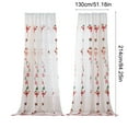 thumbnail image 3 of Fmbmuo Christmas Curtains Semi-Sheer White UV Resistant Santa Claus Decorations， Fade Proof Bohemian Rod Pocket 1 pcs Window Curtains， Bedroom/Living Room,84 Inch, 3 of 5