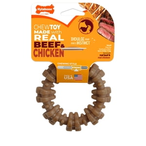 Nylabone Strong Chew Textured Ring, Beef & Chicken