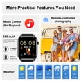 thumbnail image 4 of INOCTI 1.85''HD Men Womens Smart watch,with Bluetooth Answer/Make Calls/120+Sports Modes/10 Days Standby, IP68 Waterproof Fitness Tracker Fits for Android Iphone Devices, perfect gift（Black）, 4 of 7