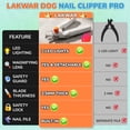 thumbnail image 3 of LAKWAR Professional Dog Nail Clipper - Lighted Dog Nail Trimmer for Large Dogs - Easy and Safe Pets Grooming Clippers - Cat Claw Trimmer with Nail File & Safety Guard, 3 of 5