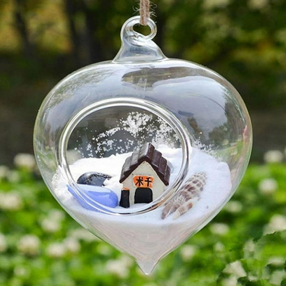 Clearance Office&Craft&Stationery under $5,Vase Hydroponic Home Flowerware Succulents Decor Transparent Onion Glass Hanging Home DIY