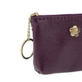 thumbnail image 5 of Unique Bargains 1 Pc Coin Purse Wallet Portable Five-Petal Flower With Two Zip Pockets Coin Purse Pouch Purple Red, 5 of 5
