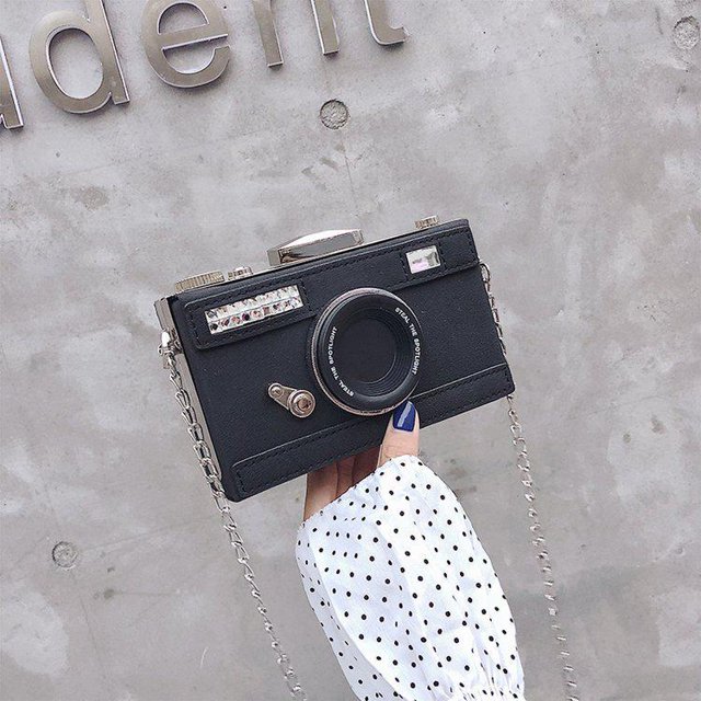 Bolso de Hombro Adepaton Nubuck Forma de Cámara Mini Mensajero