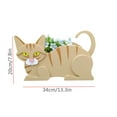 thumbnail image 3 of Jubipavy Cute Cat Shape Garden Flower Pot Plant Planting Pot Garden Decoration Gift Home Saving, 3 of 6