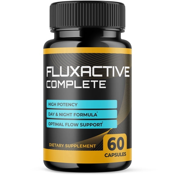 Fluxactive Complete Advanced Formula Pills All Natural Vitamin Supplement Flux Active 60 Capsules