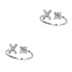 thumbnail image 4 of Qarigey Anillo abierto con letras mayúsculas, anillos de compromiso seguros reutilizables portátiles, joyería para interiores y exteriores, Letra X 2piezas, 4 of 6