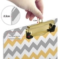 thumbnail image 4 of FMSHPON Yellow Grey Clipboard Hardboard Wood Nursing Clip Board and Pull for Standard A4 Letter 13x9 inches, 4 of 8
