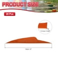 thumbnail image 2 of Uxcell Arrow Vanes, Turkey Feather Fletching Shield Cut Archery Fletch Right Wing Orange, 2 of 5