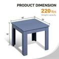 thumbnail image 3 of Ktaxon Outdoor Wooden Square Side End Table, Navy Blue, 3 of 6