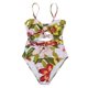 thumbnail image 1 of One-piece Swimsuit Fashion Hollow Swimwear Printed Bathing Suit Sexy Beachwear, 1 of 4
