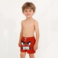 thumbnail image 3 of ITSAME Swim Trunks for Boys, Fashion Print Drawstring Quick-Dry Kids Casual Printed Beach Shorts Red 10-11T, 3 of 8