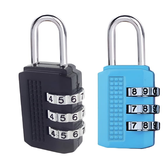 TALENO 3 Digit Combination Locks Combination Password Lock Zinc Alloy Lock Suitcase Luggage Coded Lock Cabinet Locker Padlock