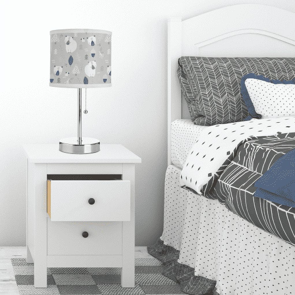 American Kids Woodland Baby Grey Stick Lamp for Nursery Room Décor