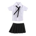 thumbnail image 1 of Ropa para Figuras Femeninas a Escala 1/12, Traje Completo, Falda Corta, Camisa Y , Ropa para Figuras de Acción en Miniatura, para Muñecas Femen Camisa blanca, 1 of 10