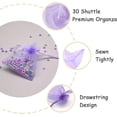 thumbnail image 3 of HRX Package 100pcs Little Organza Bags 3 x 4 inch, Mesh Bags Drawstring Pouches for Jewelry Bracelets Candy Party Favor Small Gift Purple, 3 of 9