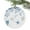 LightSkyBlue, variant on Abstract Marine Life Starfish Shell Christmas Ceramic Ornament 2025,3" Round Xmas Tree Hanging Accessories with Gold Ribbon