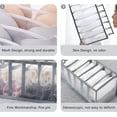 thumbnail image 4 of 3PCS Drawer Organizers for Clothing, Wardrobe Clothes Organizer for Drawers Folded Clothes Storage Bins Mesh Storage Compartment, 4 of 5