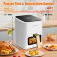thumbnail image 3 of PRIJESSE Deime 4.2 qt Air Fryer, White - Digital LCD, 3 of 7