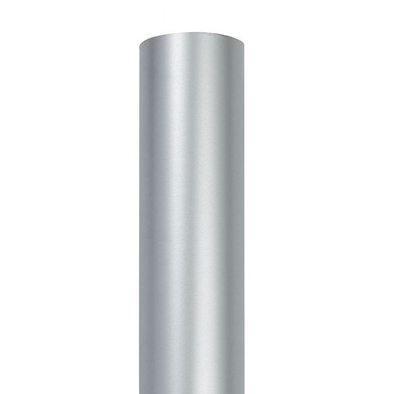 JAM Paper Matte Wrapping Paper, 26.3 Sq ft (17 in x 18 Ft), Silver Foil, 1/Pack