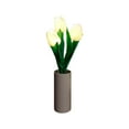 thumbnail image 4 of MERILER LED Tulips Desk Lamp, Simulated Flower Night Light with Vase for Home Living Room Desktop Decor, 4 of 7