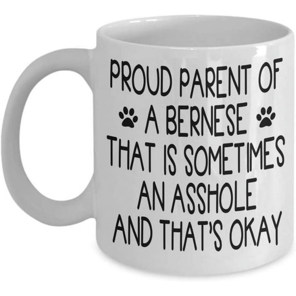Bernese Mountain Dog Coffee Mug Gift Idea For Bernese Dog Dad Mom Women Men Him Lover Dog Owner Cute Tea Cup Christmas Xmas copy