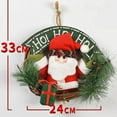 thumbnail image 5 of Christmas Wreath Snowman Xmas Door Sign Cardinal Snowflakes Door Hanger for Porch Wall Decor Winter Holiday, 5 of 5