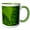 Green/White, variant on 3drose, Redwood Sorrel with Lady Fern, Humboldt Redwoods Sp, California, 11oz Mug