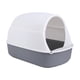 thumbnail image 3 of Caja de arena para gatos con tapa y tapa antisalpicaduras, con pala para arena, suministros para mascotas Gris, 3 of 9