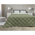 thumbnail image 1 of Butterfly Down Alternative Comforter, Silhouettes and with Swirled Curly Wings on Pastel Color Blots, Microfiber Quilt for All Season, 5 Sizes, Multicolor, by Ambesonne, 1 of 3