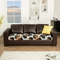 thumbnail image 5 of Renewold Black Khaki Cow Print Sofa Seat Slipcover Stretch Sofa Cushion Protector Cover Individual Couch Slipcover Sofa Cover Replacement for Home Decoration, L, 5 of 5