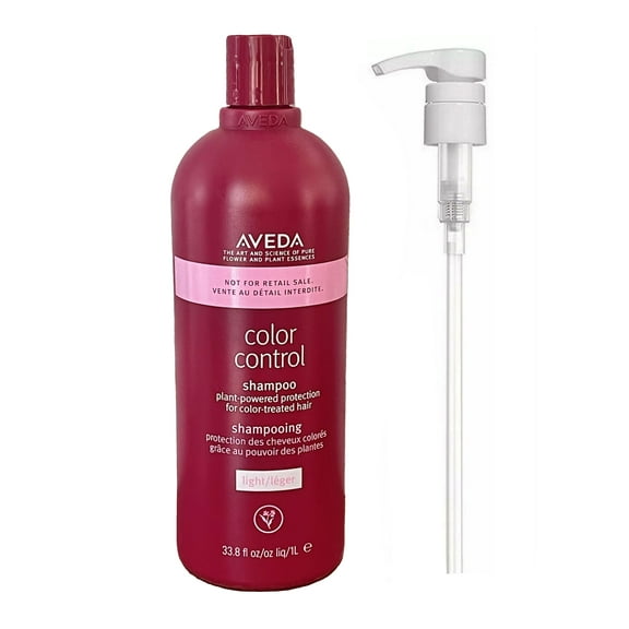 Aveda Color Control Light Shampoo with Free Pump 33.8 fl oz (1 Liter)