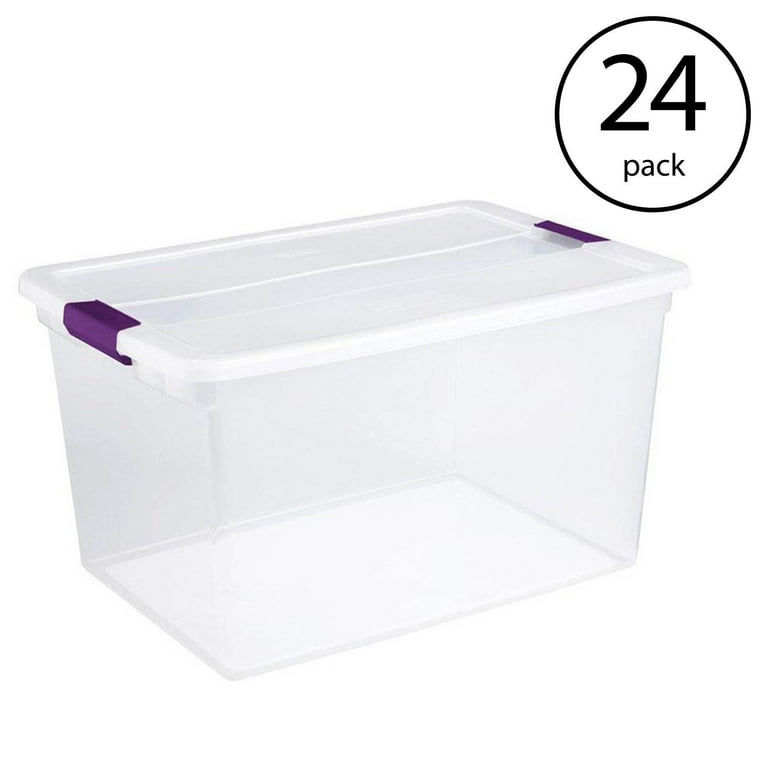 Sterilite 66 Quart Latch Lid Tote, 12 Pack, and 15 Quart Latch Lid Tote, 12  Pack, 1 Piece - Food 4 Less