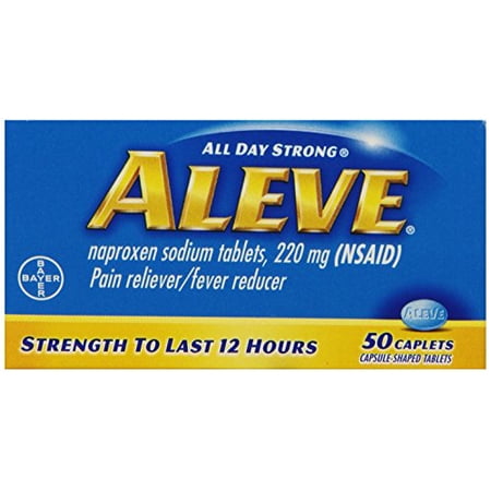 Aleve All Day Pain Relief & Fever Reducer - 50 Caplets Each