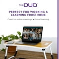 thumbnail image 4 of THE DUO Laptop Workstation for Bed and Sofa - Foldable Laptop Table, Portable Table for Bed, Lap Desk for Working, Reading, Eating - Walnut, 26 x 17.5 inches, 4 of 7